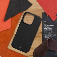 Capa case capinha para iPhone 13 - Magsafe Tech Couro - Preta - Gshield