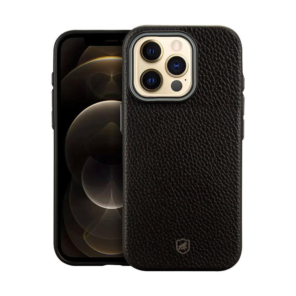 Capa case capinha para iPhone 12 Pro Max - Magsafe TechCouro - Preta - Gshield - 1