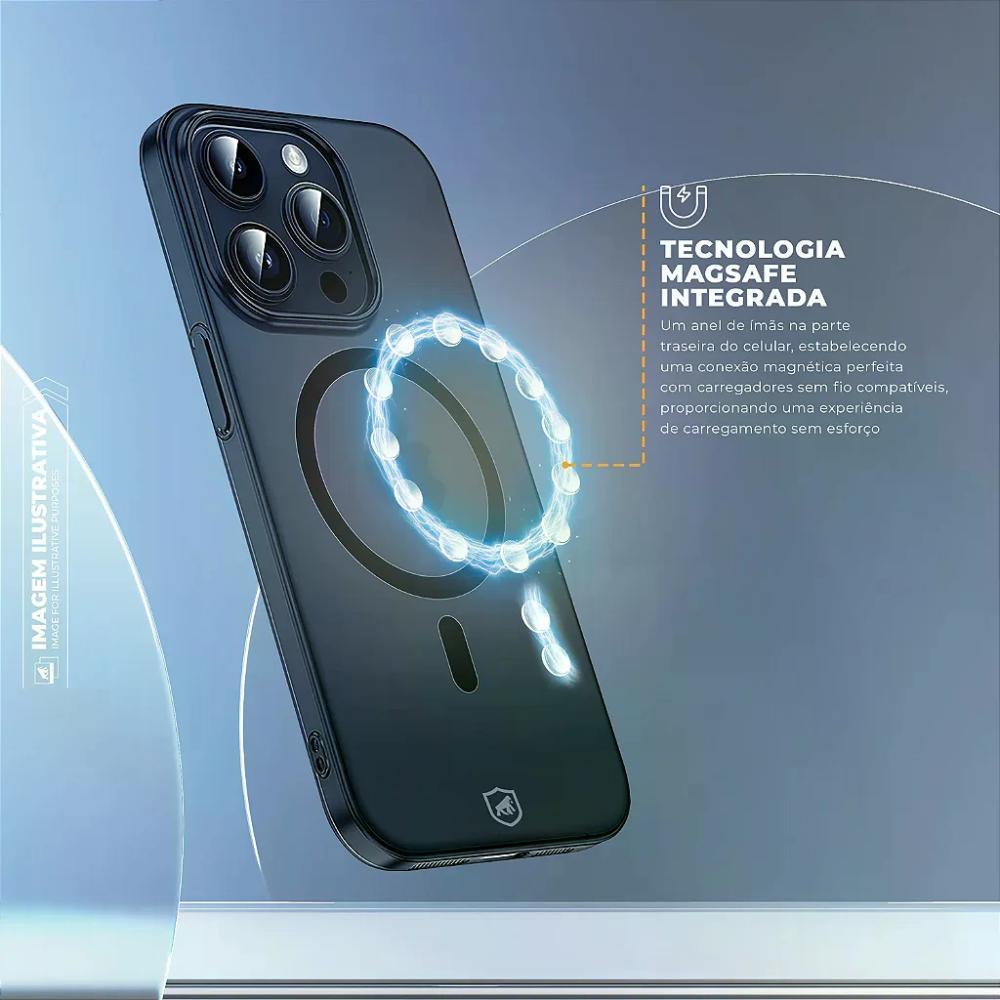 Capa case capinha para iPhoe 16 Pro Max - Crystal Slim Magsafe - NÃO AMARELA - Desert - Gshield - 4