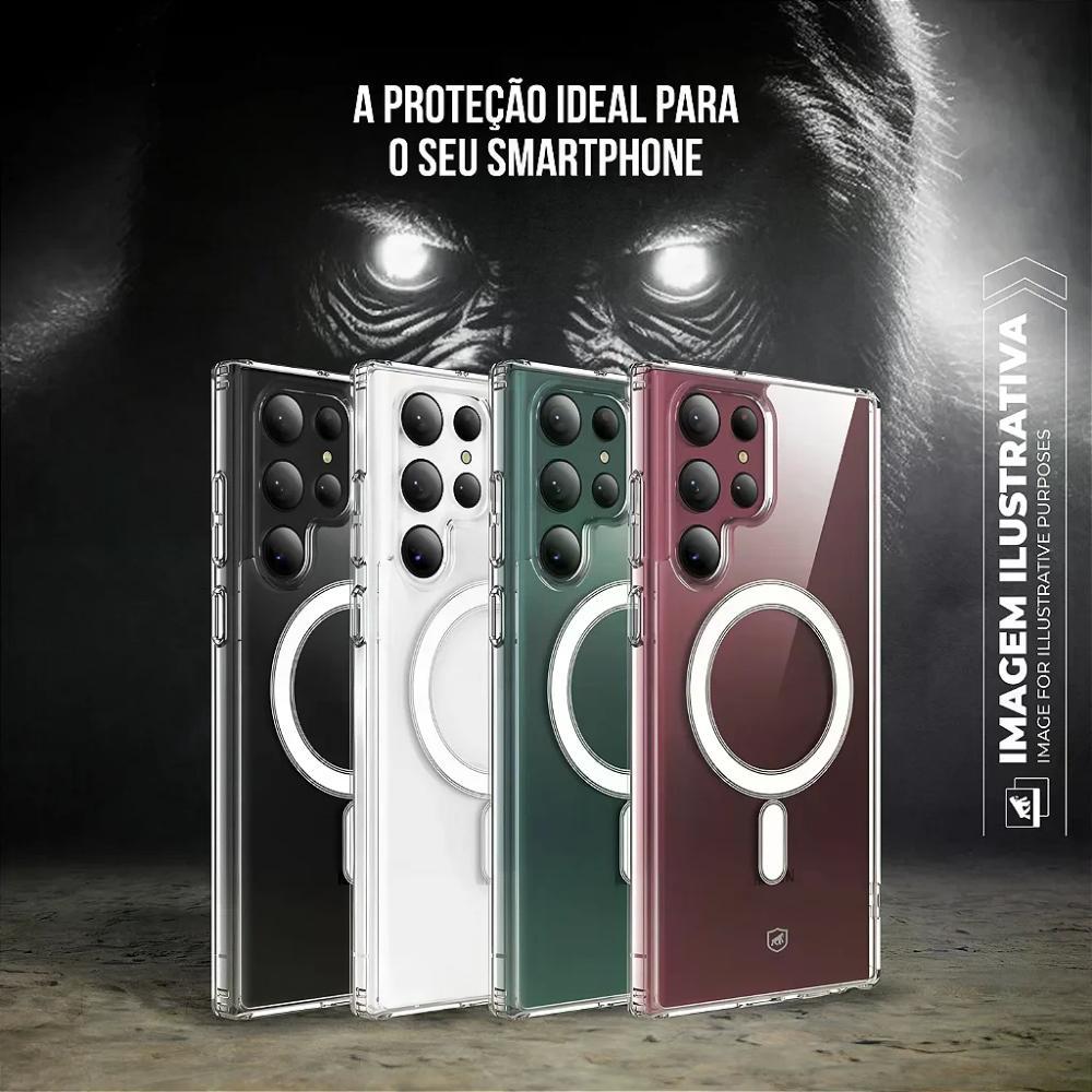 Capa case capinha MagSafe para Samsung Galaxy Z Flip 7 FE - Transparente - Gshield - 2