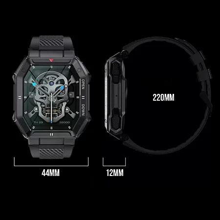 Smartwatch com Monitor Cardíaco - Preto - Verde - 3