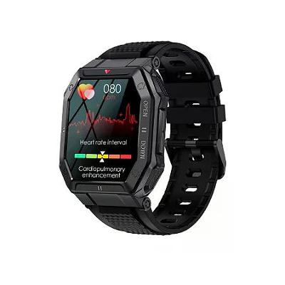 Smartwatch com Monitor Cardíaco - Preto - Verde