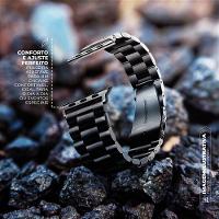 Pulseira para Apple Watch 38 / 40 / 41 MM - Metal Armor - Preta - Gshield - 5