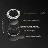 Protetor de Lente para iPhone 16 Plus - One Armor - Frame para câmera - Glitter - Gshield - 3