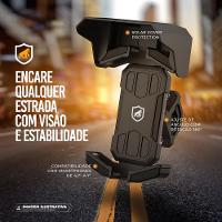 Suporte para Moto, Bicicleta, Bike - Ajuste 360°, Solar Cover, Compatível com Smartphones 4.7” a 7” - Survivor - Gshield - 3