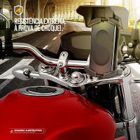 Suporte para Moto, Bicicleta, Bike - Ajuste 360°, Solar Cover, Compatível com Smartphones 4.7” a 7” - Survivor - Gshield