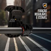 Suporte para Moto, Bicicleta, Bike - Travamento Seguro, Rotação 360°, Amortecimento de Impacto e Fixação para Guidão - Tank Car - Gshield - 5