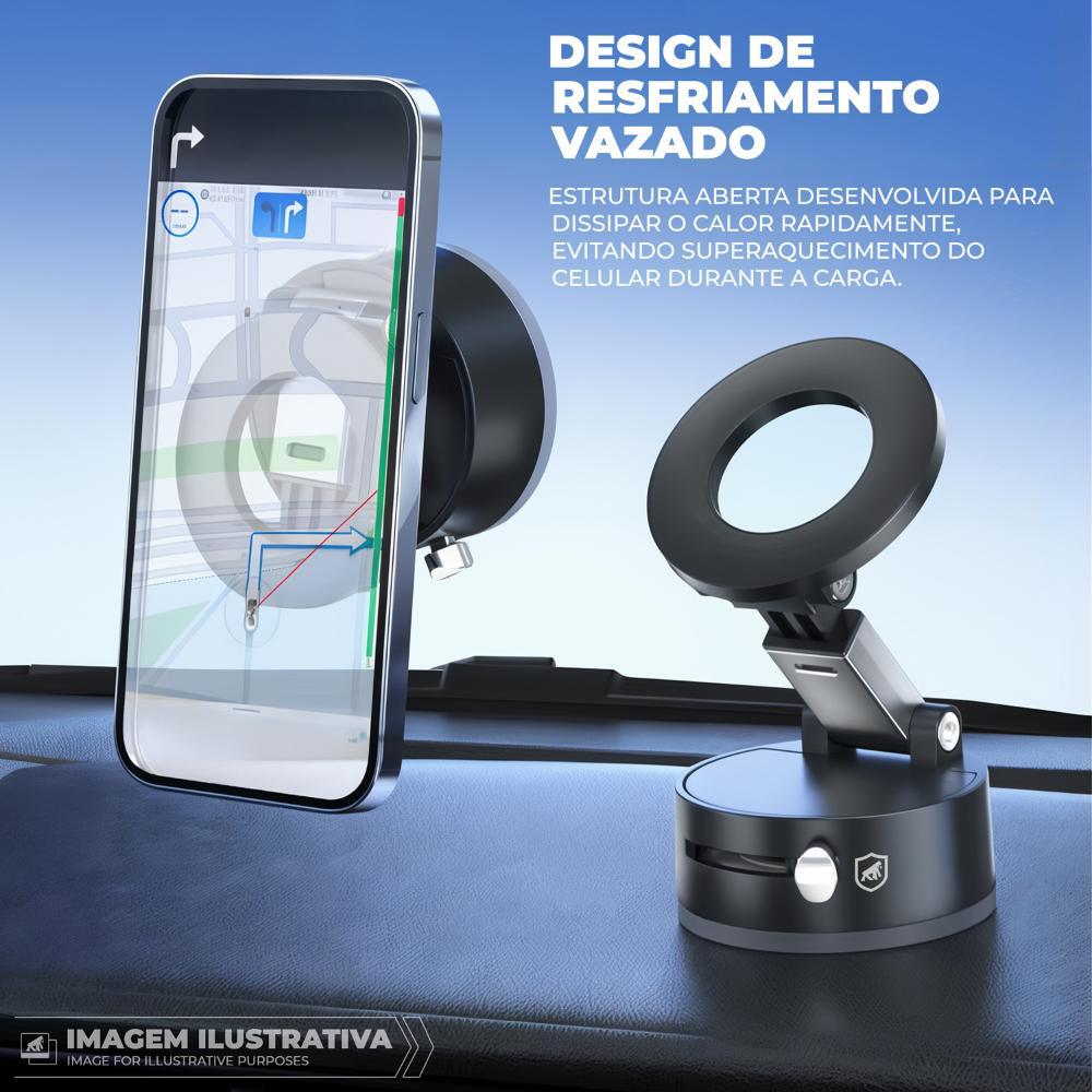 Suporte Veicular MagSafe com Sucção a Vácuo - Suction MagSafe Armor - Gshield - 4