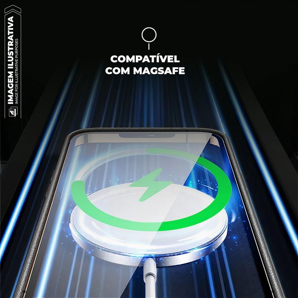 Capa case capinha para iPhone 16E - Magsafe TechCouro - Preta - Gshield - 3