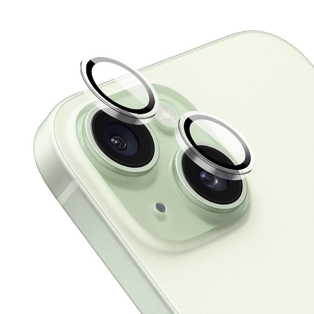 Protetor de Lente para iPhone 15 - Survivor - Transparente com molde aplicador - Frame para câmera - Gshield - 1