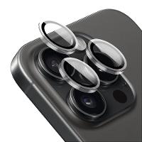 Protetor de Lente para iPhone 15 Pro - Survivor - Transparente com molde aplicador - Frame para câmera - Gshield - 1