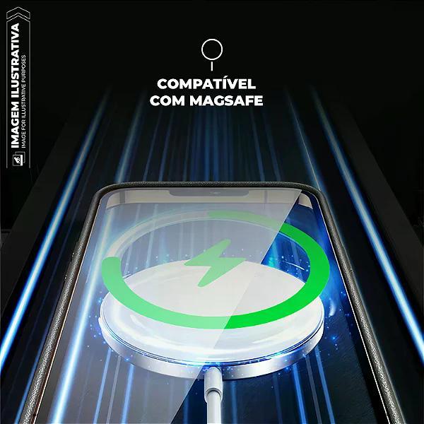Capa case capinha para iPhone 15 - Magsafe TechCouro - Preta - Gshield - 3