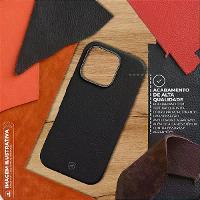 Capa case capinha para iPhone 15 - Magsafe TechCouro - Preta - Gshield - 2