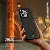 Capa case capinha para iPhone 15 - Magsafe TechCouro - Preta - Gshield