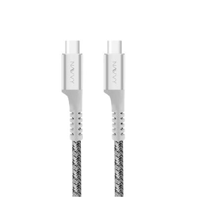 Cabo Fish Kevlar - Branco - Tipo C/ Tipo C - 1m