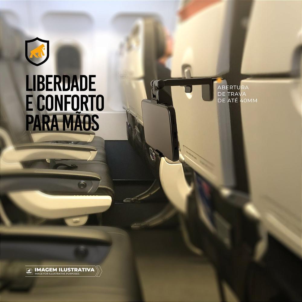 Suporte Articulado para Mesa – Ajuste 90°, Rotação 360°, Dobrável, Antiderrapante e Compatível com Smartphones até 9cm – Hybrid - Gshield - 7