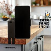 Suporte Articulado para Mesa – Ajuste 90°, Rotação 360°, Dobrável, Antiderrapante e Compatível com Smartphones até 9cm – Hybrid - Gshield - 3