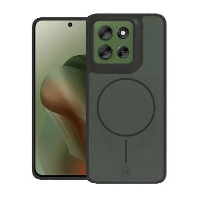 Capa case capinha para Motorola Moto G56 - Magsafe Wave Fumê - Preta - Gshield