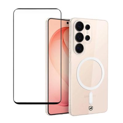 Kit Capa case capinha Crystal Slim Magsafe e Película Dual Glass para Samsung Galaxy S26 Ultra - Gshield