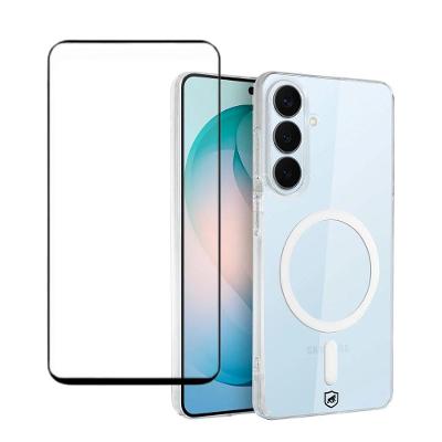 Kit Capa case capinha Crystal Slim Magsafe e Película Dual Glass para Samsung Galaxy S26 Plus - Gshield