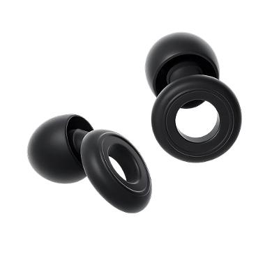 Tampão de Ouvido para Proteção Auricular Reutilizável em Silicone com 3 Tamanhos de Ponteiras -Preto - Earplugs Shieeld Spirit - Gshield