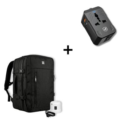 Kit Mochila 38L a Vácuo com Bomba de Sucção para Notebook 17" + Carregador Turbo PD - Gshield