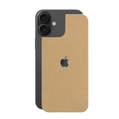 Película para iPhone 16 Plus - Traseira Efeito Couro Bege - Gshield