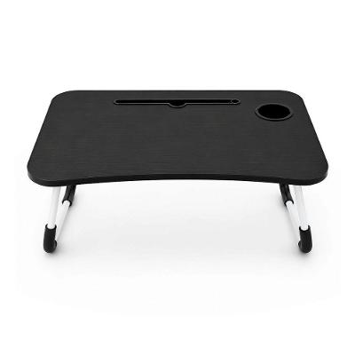Mesa de Notebook Multiuso Armor Portátil Dobrável Preta para Cama e Sofá com Porta-Tablet e Porta-Copos - Gshield
