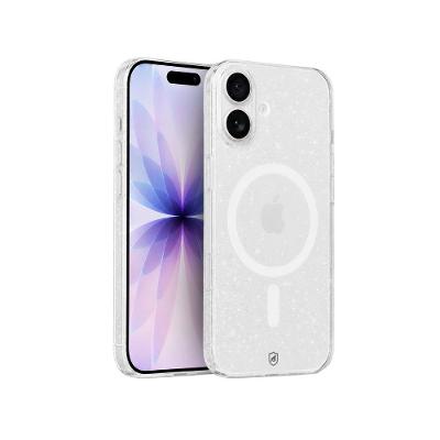 Capa case capinha para IPhone 17 - Crystal Slim Magsafe - NÃO AMARELA - Transparente Glitter - Gshield