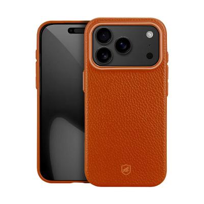 Capa case capinha para iPhone 18 Pro Max - Magsafe TechCouro - Marrom - Gshield
