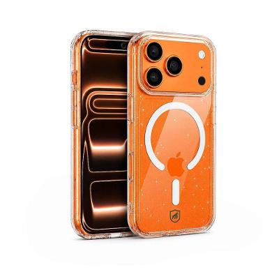 Capa case capinha para iPhone 18 Pro - Crystal Slim Magsafe - NÃO AMARELA - Glitter - Gshield