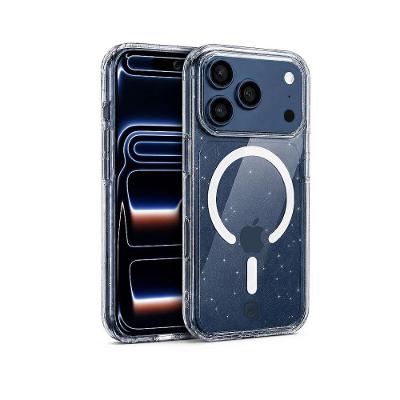 Capa case capinha para iPhone 18 Pro Max - Crystal Slim Magsafe - NÃO AMARELA - Glitter - Gshield