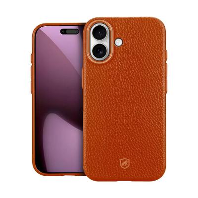 Capa case capinha para iPhone 18 - Magsafe TechCouro - Marrom - Gshield