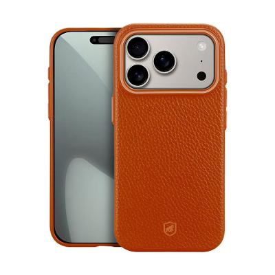 Capa case capinha para 18 Pro - Magsafe TechCouro - Marrom - Gshield