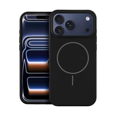 Capa case capinha para iPhone 18 Pro - Silicon Liquid Magsafe - Preta - Gshield