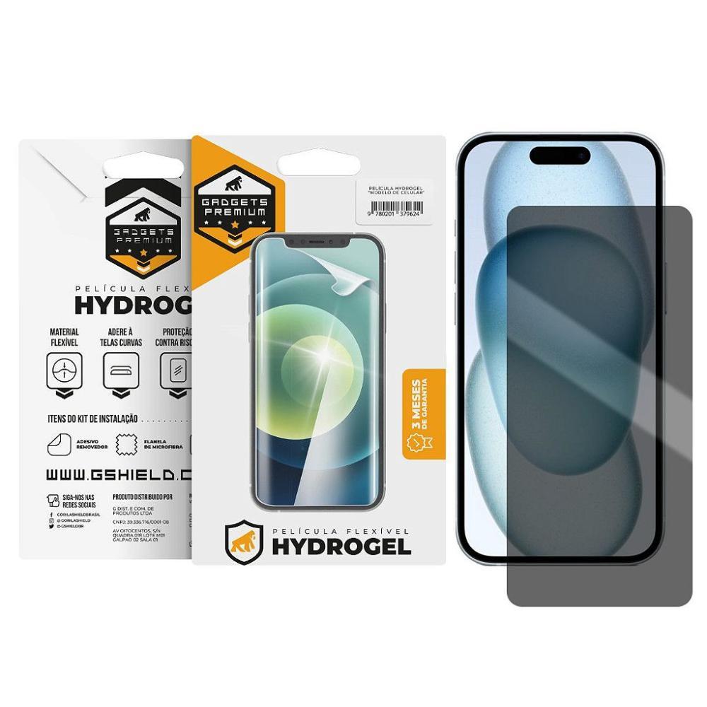 Película para iPhone 15 - Privacidade Hydrogel - Gshield - 1