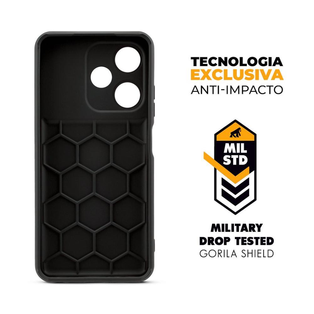 Capa para Infinix Hot 30i - Symetric Preta - Gshield - 4