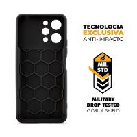 Capa para Redmi 12 - Symetric Preta - Gshield - 4