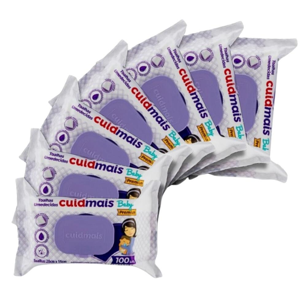 Kit Toalha Umedecida Cuidmais Baby Premium com 700 Unidades - 5