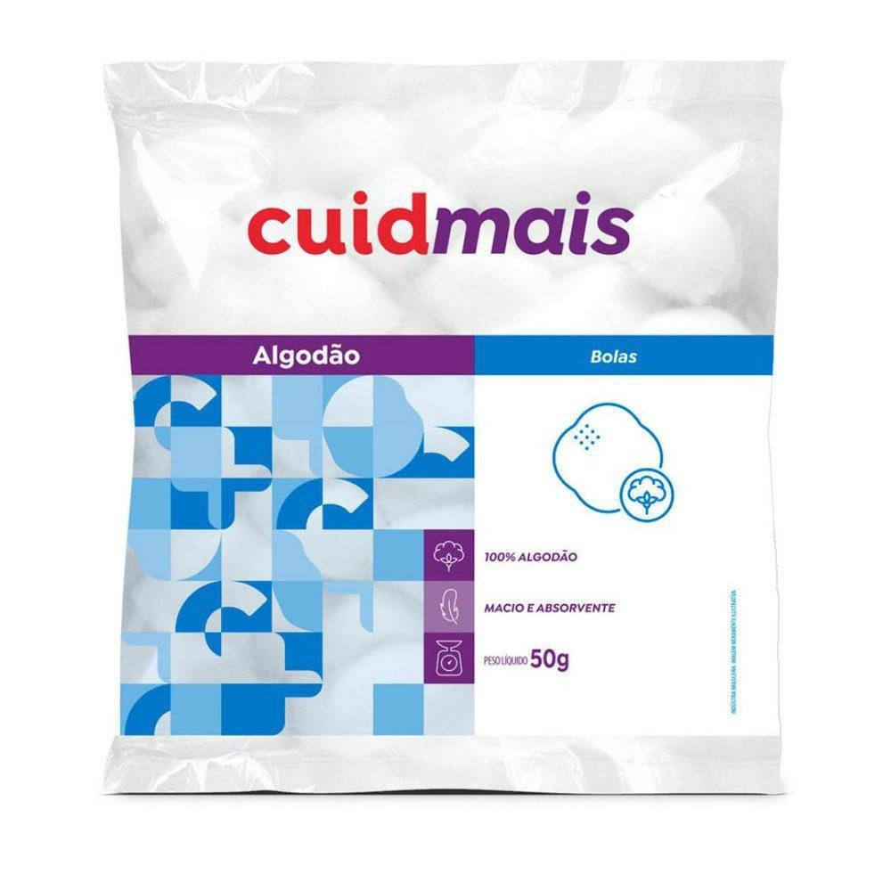 Algodão Bolas Cuidmais 50 gramas - 3