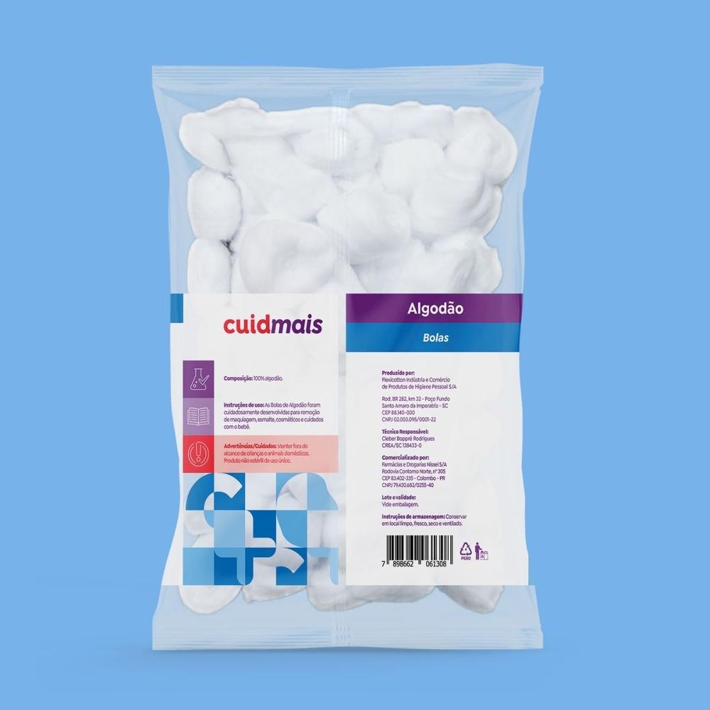 Algodão Bolas Cuidmais 50 gramas - 4