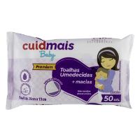 Toalhas Umedecidas CuidMais Baby Premium 50 Unidades - 1