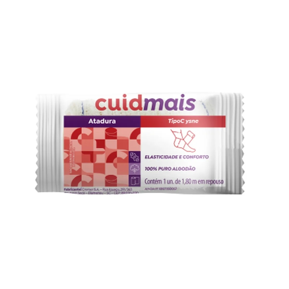 Atadura Crepom Cuidmais 8cmx1,80m - 1