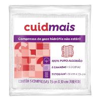 Compressa Não Estéril Cuidmais Com 5 Unidades - 1