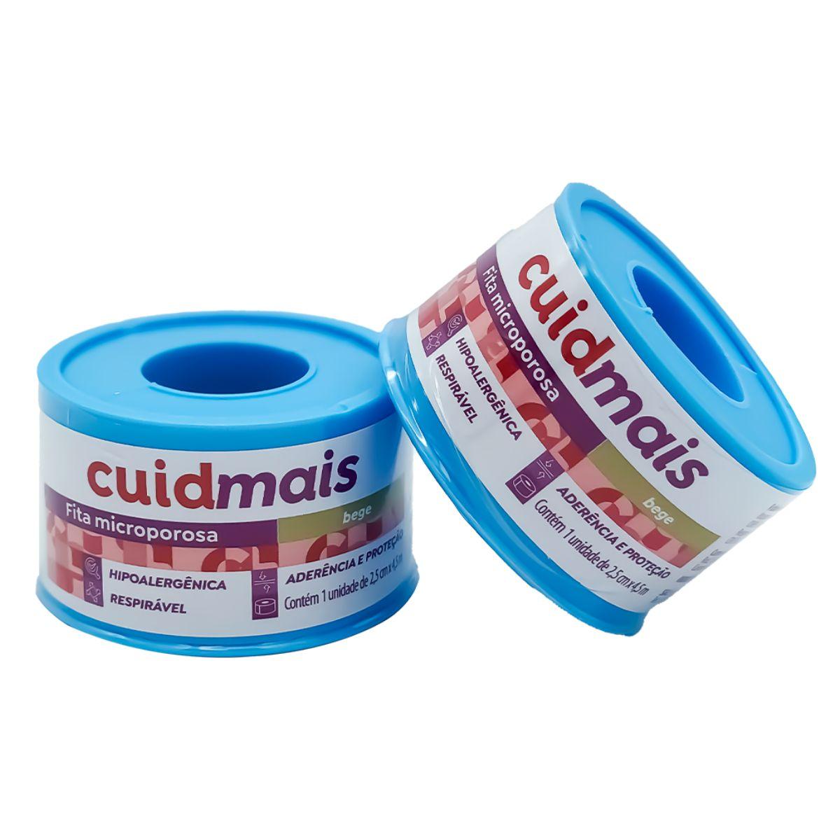 Fita Microporosa Cuidmais Bege 2,5x4,5m - 3