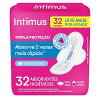 Absorvente Intimus Tripla Proteção Suave Com Abas 32 Unidades - 1