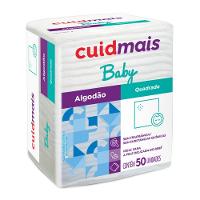 Algodão Quadrado Cuidmais Baby com 50un - 1
