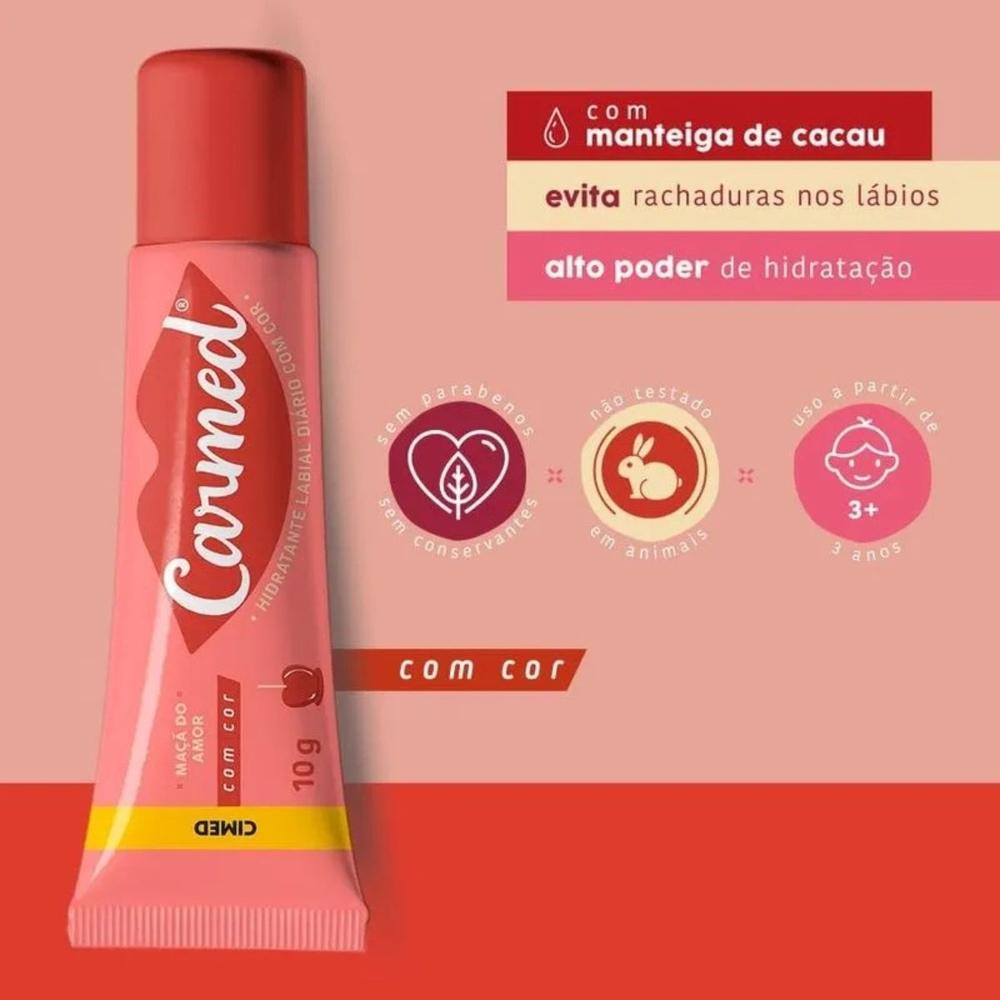 Hidratante Labial Carmed Maçã do Amor com Cor 10g - 4