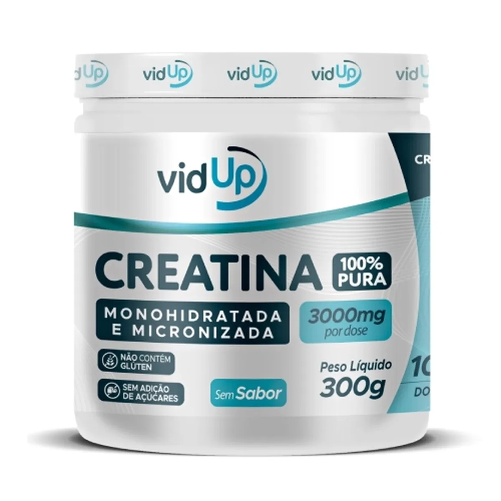 Creatina Suplemento Vidup 3000mg 100% Pura 300G - 2