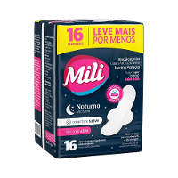 Absorvente Noturno Mili Suave Com Abas Leve 16 Pague 14 - 1
